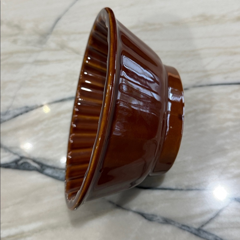 Williams-Sonoma Brown Glazed Ceramic Pineapple Mold Baking dish - Picture 2 of 9